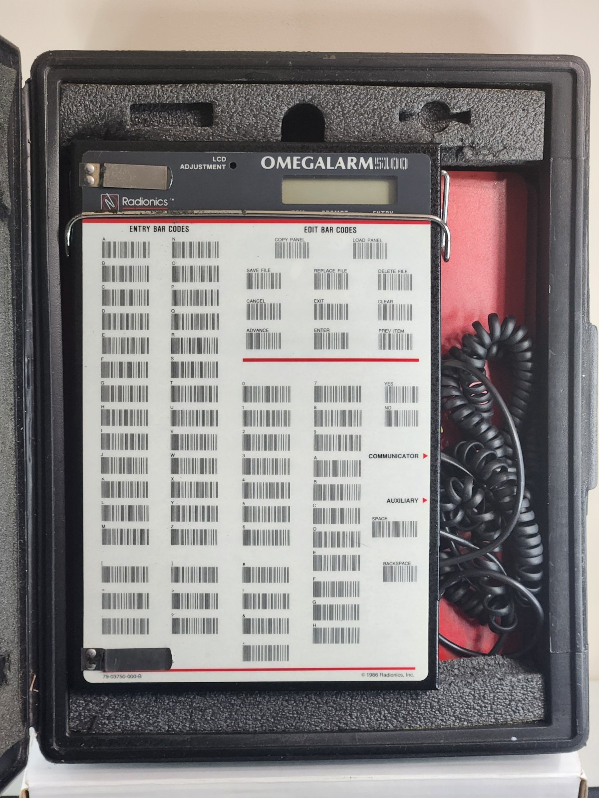 OmegaAlarm 5100 Radionics panel programmer
