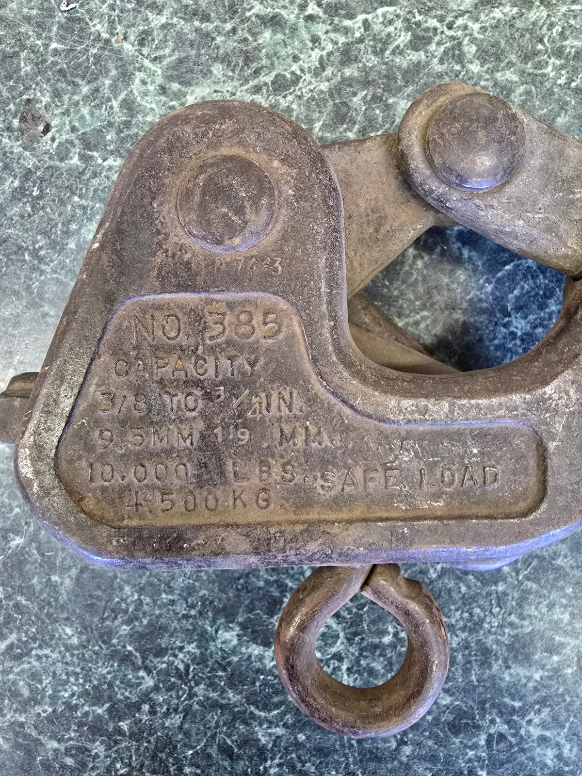 CRESCENT TOOL Cable Wire Grip Puller, NO. 385, 10,000 lbs. 3/8"-3/4" USED