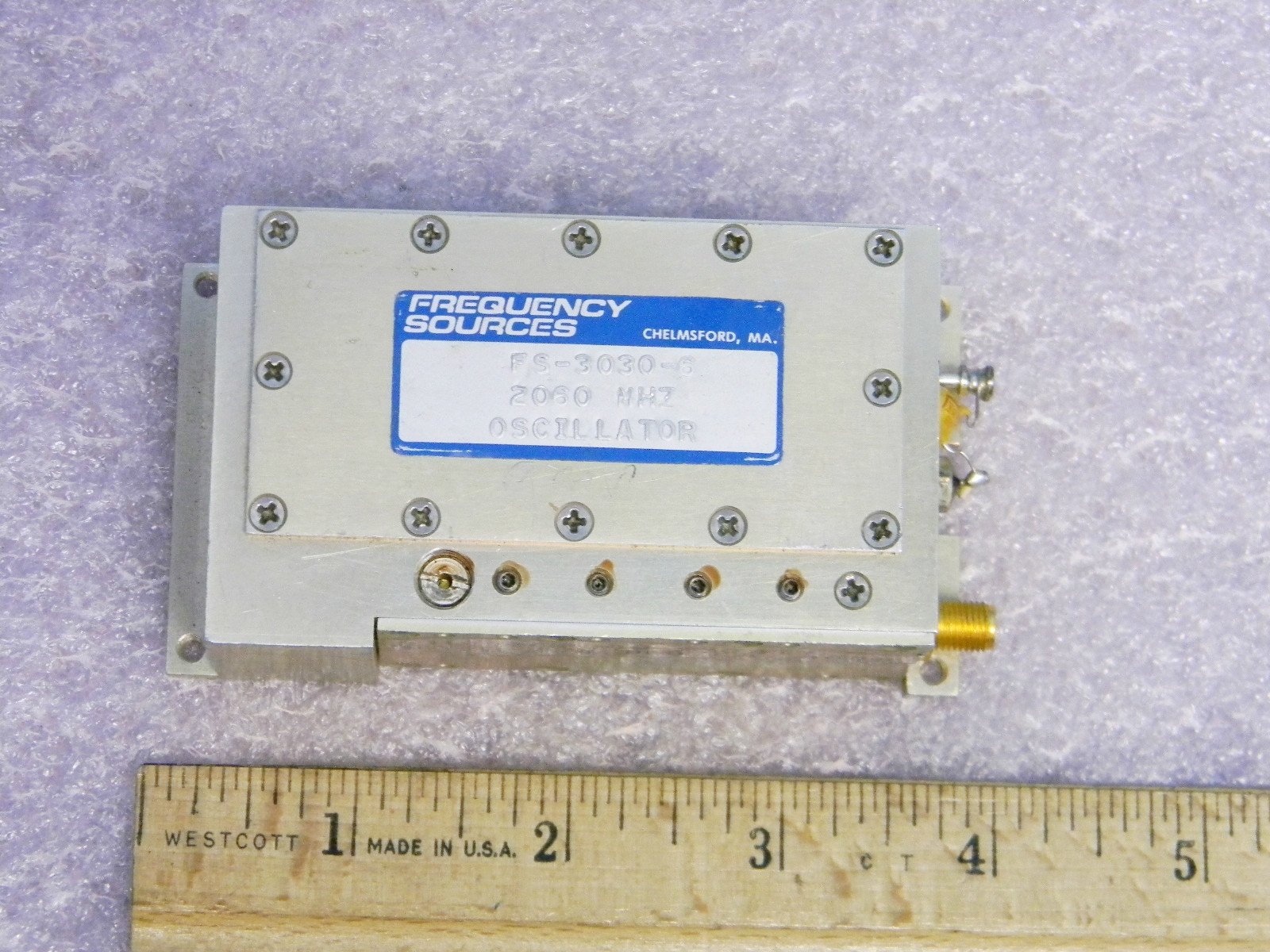 Frequency Sources FS-3030-6 SMA RF 2060MHz Oscillator 2.06GHz Ailtech 230817