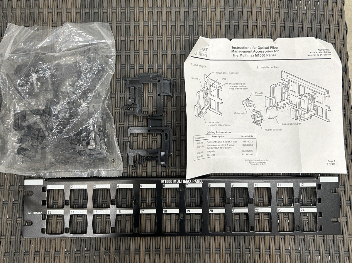Systimax 108006198 Multimax M1000 Panel W/ 108006206 M1000PMC-B-Collar.