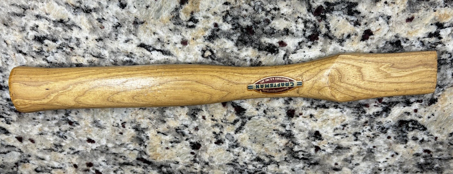 Vintage Craftsman Wood Hammer Hatchet Handle 14" Wood Handle NOS