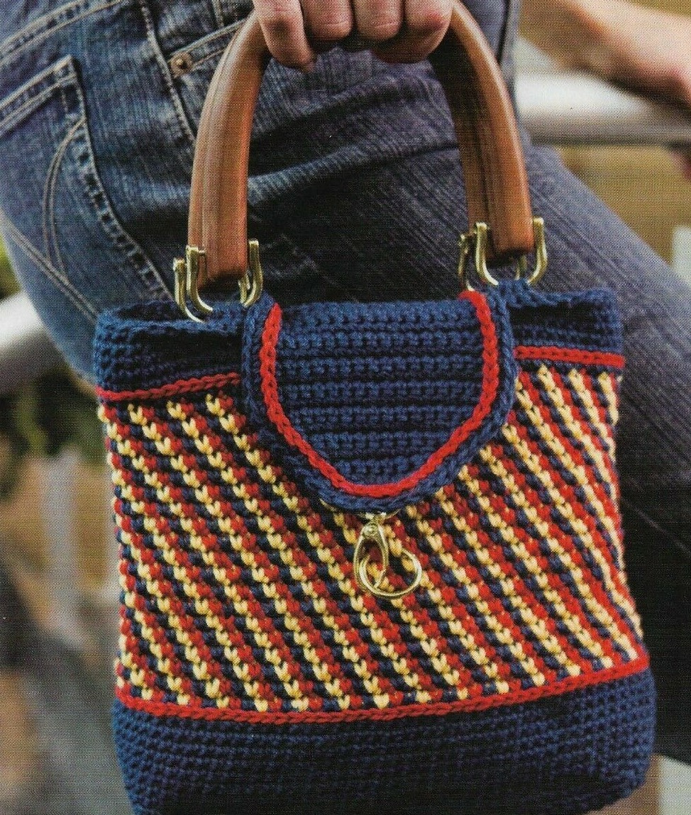 FIRECRACKER BAG PURSE CROCHET PATTERN INSTRUCTIONS