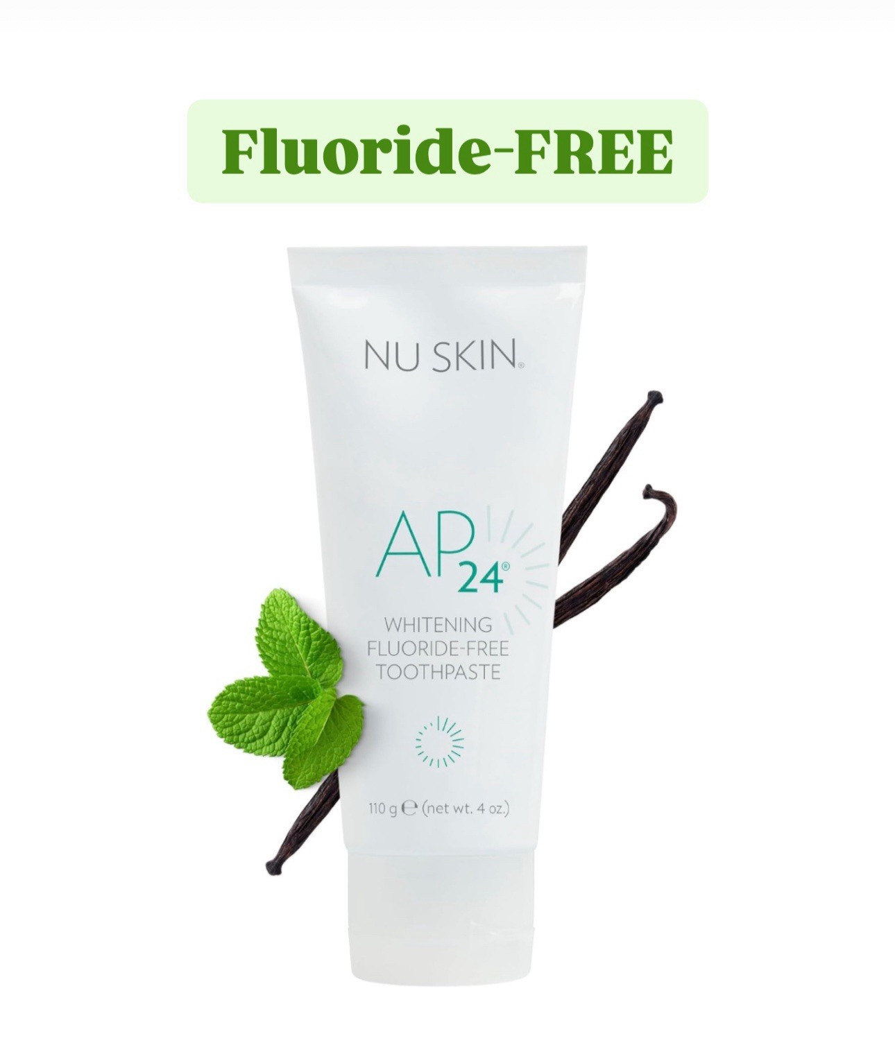 NU Skin Nuskin Ap24 Whitening Fluoride FREE Toothpaste Full Size | Nuskin Ap 24