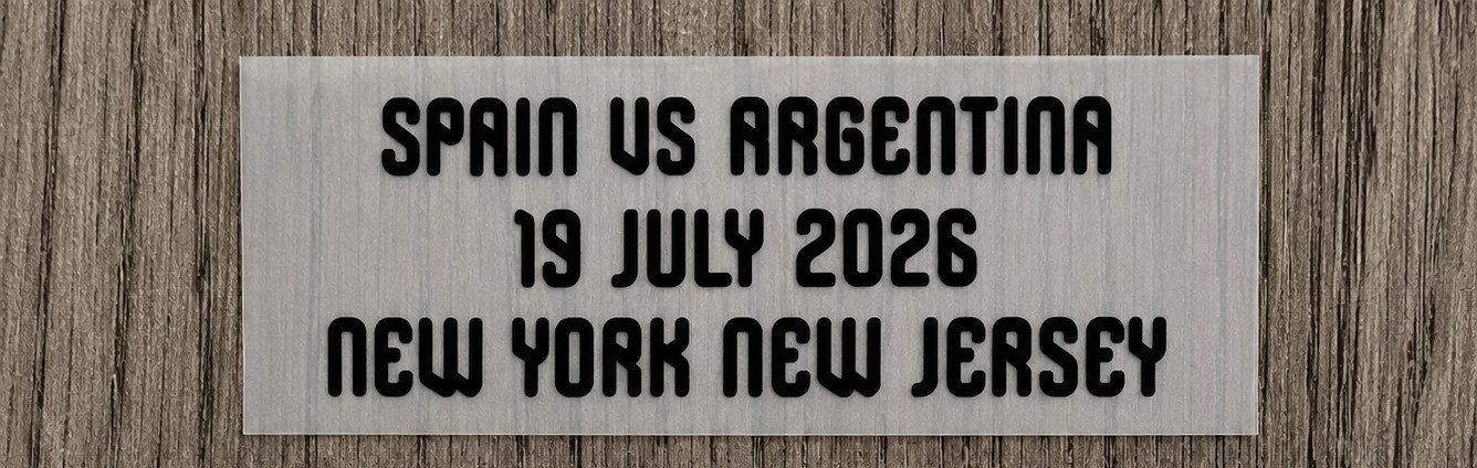 Mondial 2026 ARGENTINA vs SPAIN Match Details New Jersey Patch Badge