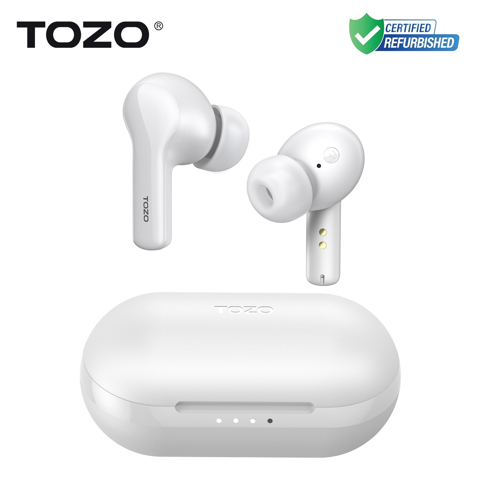 TOZO A2 Mini Wireless Earbuds Built-in Microphone, White (Renew)
