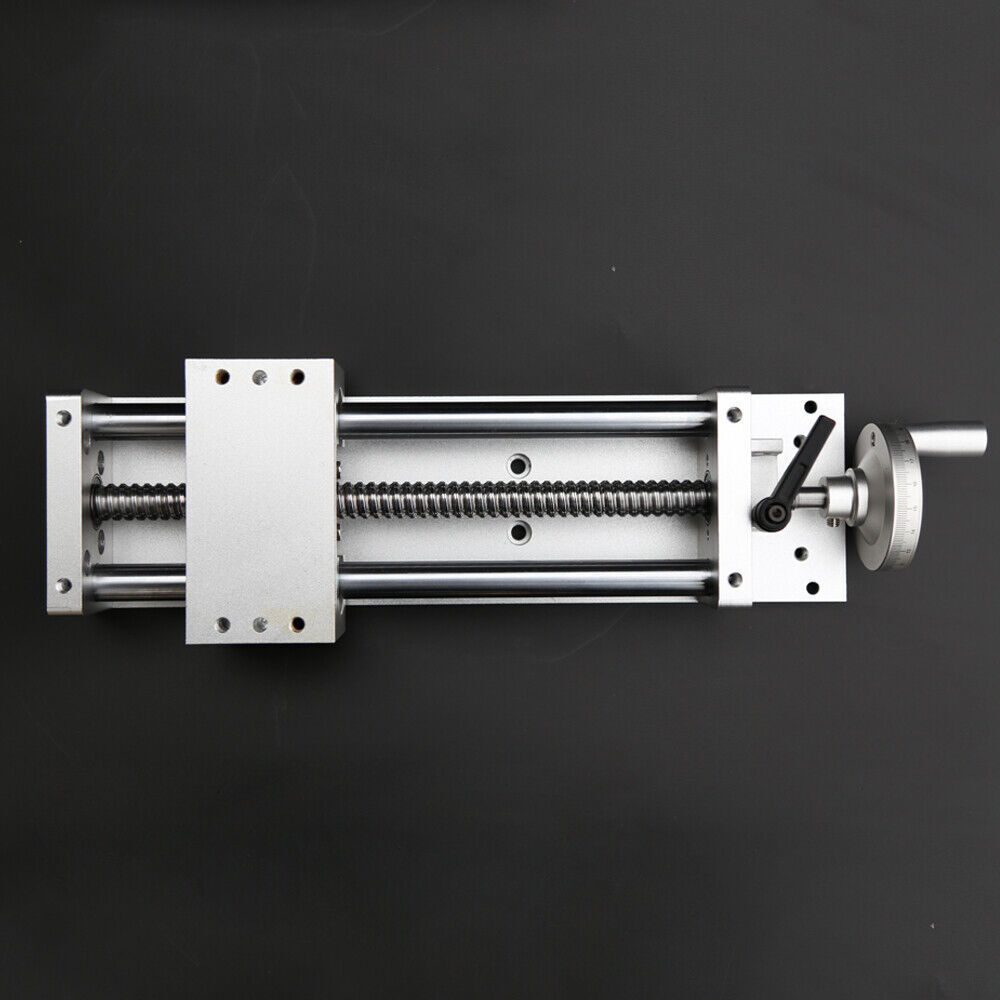 Linear Rail Slide Stage Actuator Table Manual Cross Sliding Table CNC Mill 200MM