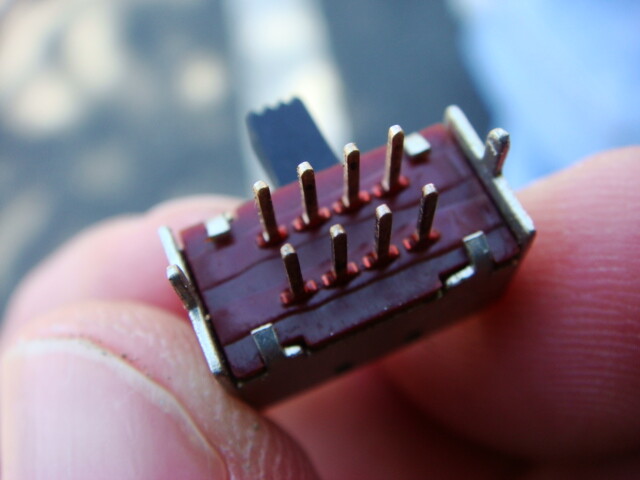 LOT of 50 2-Pole 3-Position small Slide Switches by SMK J-S5434 - New and Unused