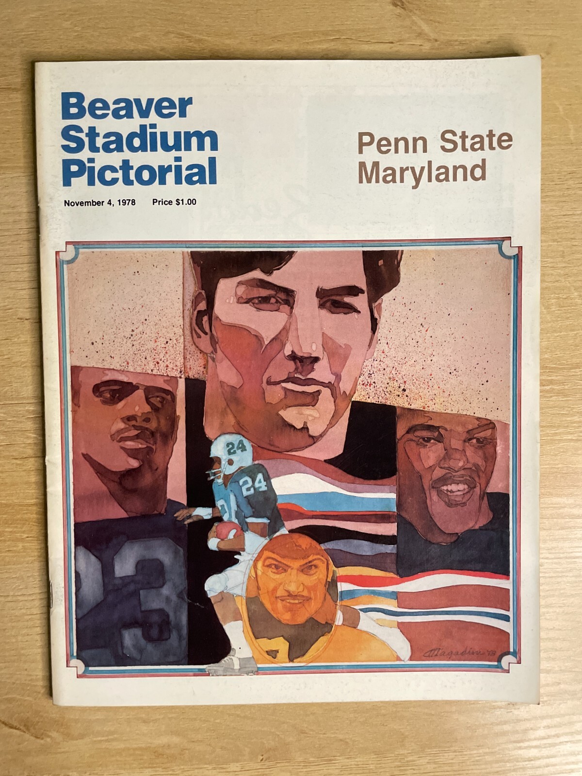 Beaver Stadium Pictorial November 4, 1978 Penn State Vs. Maryland Program B2377