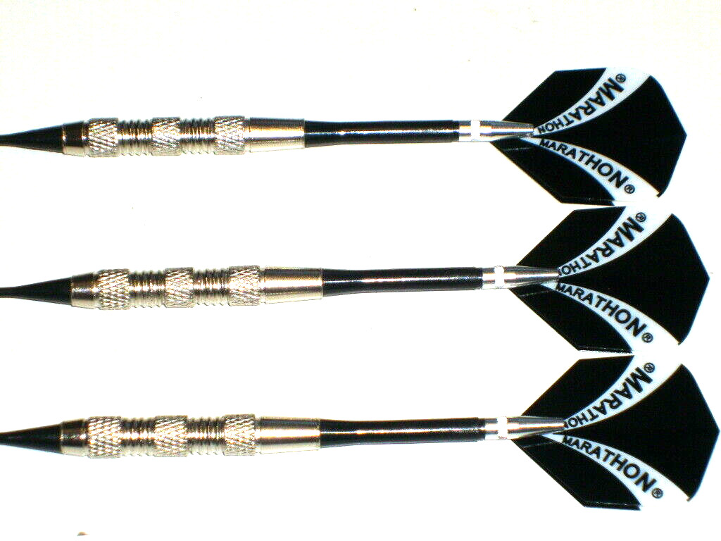 Soft Tip Darts, New 17 Gram Plated with Nylon Spinning Shafts #3546