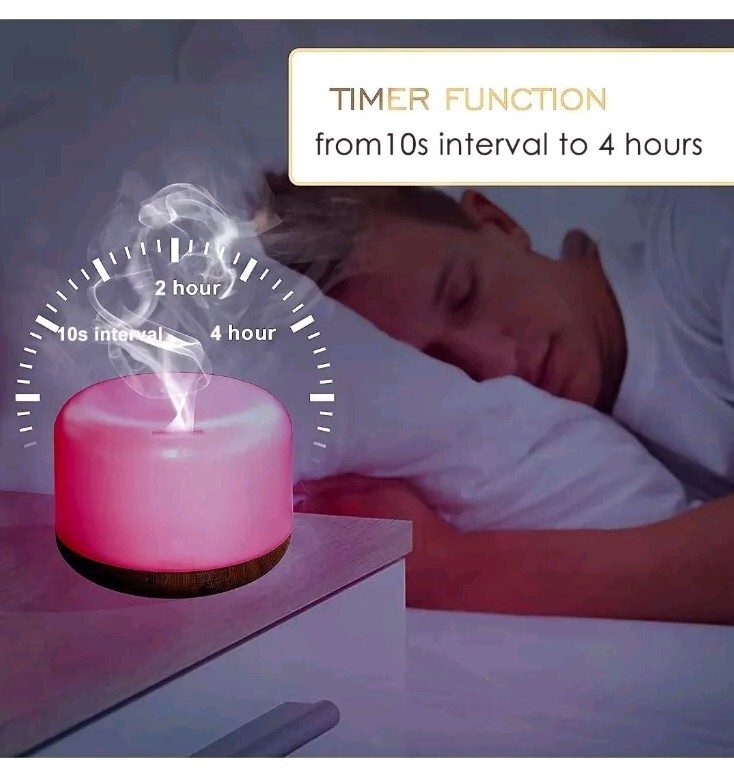 Ultrasonic Steam Air Humidifier Led Scent Aromatherapy Diffuser + Remote Control