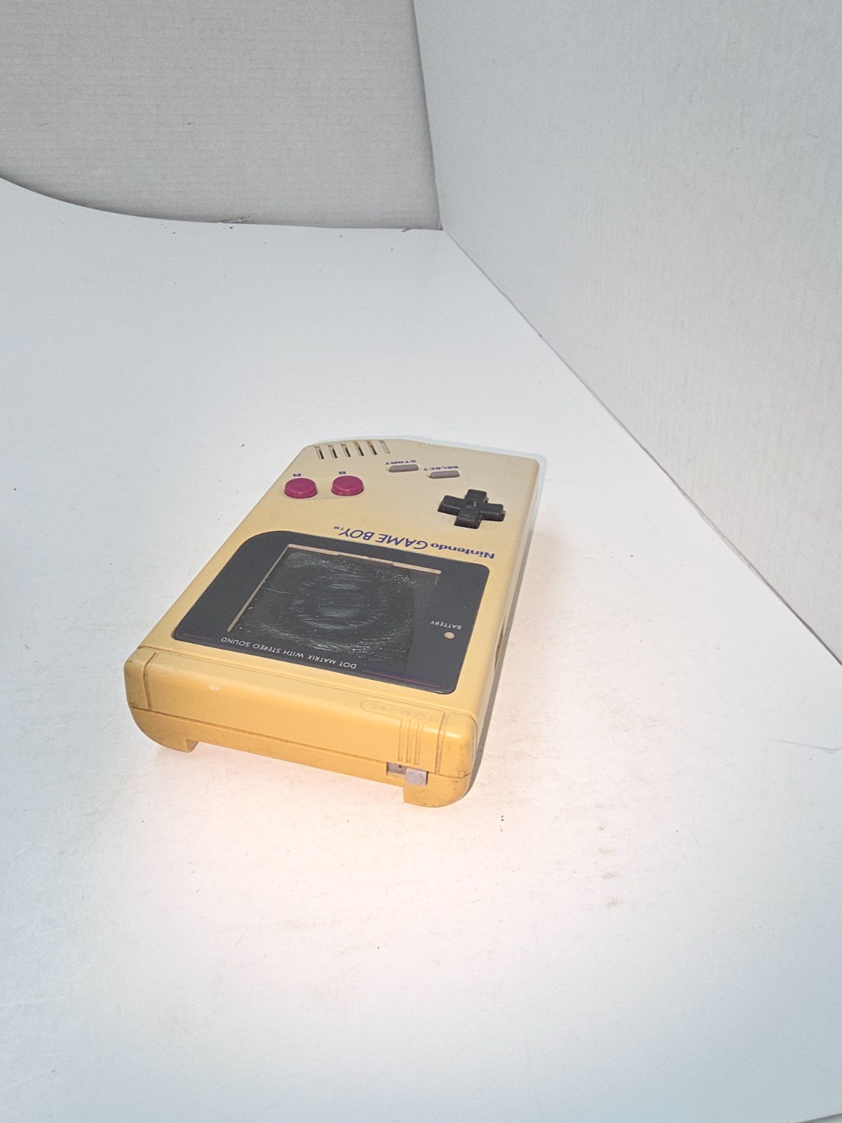 Powers On & works Gameboy Original DMG-01 Console needs new LCD #E4