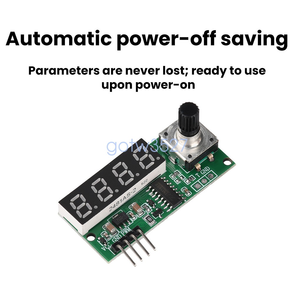 Adjustable PWM Pulse Frequency Duty Cycle Digital Square Wave Signal Generator