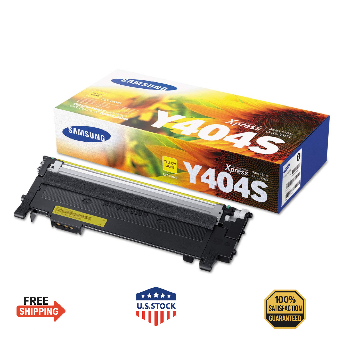 Samsung Electronics CLT-Y404S/XAA Toner, Yellow (SU448A)