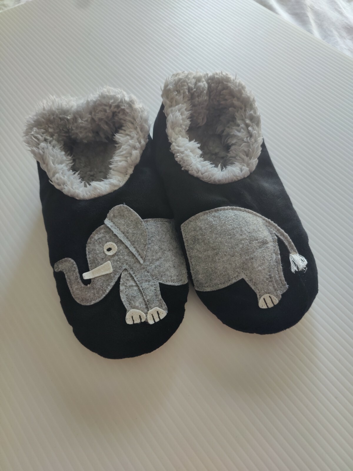 Snoozes! Elephant Slippers Medium M