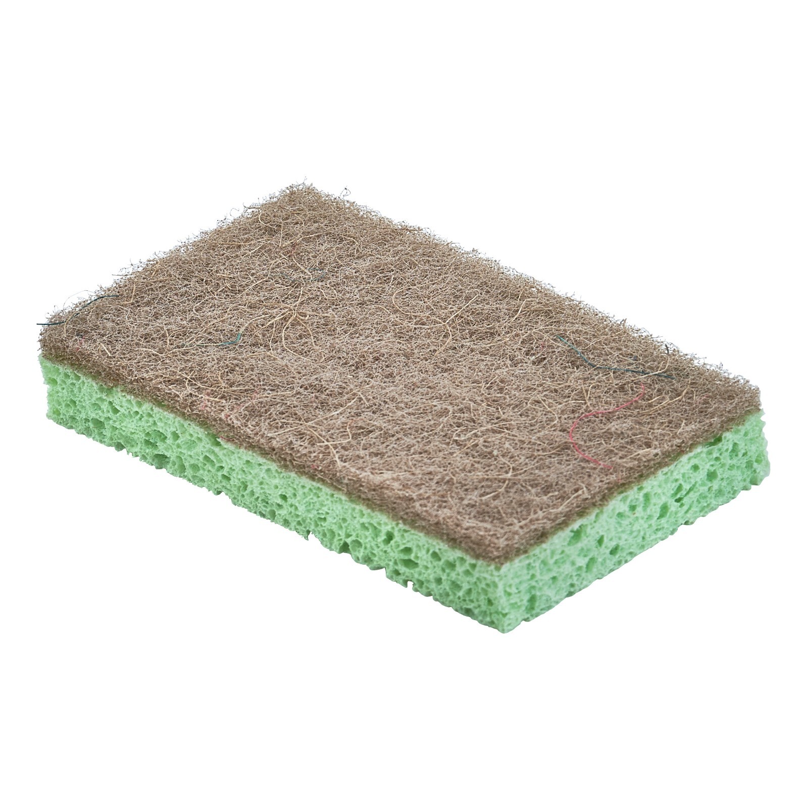 Superio Non-Scratch Natural Sisal Cellulose Sponge with Scouring Pad