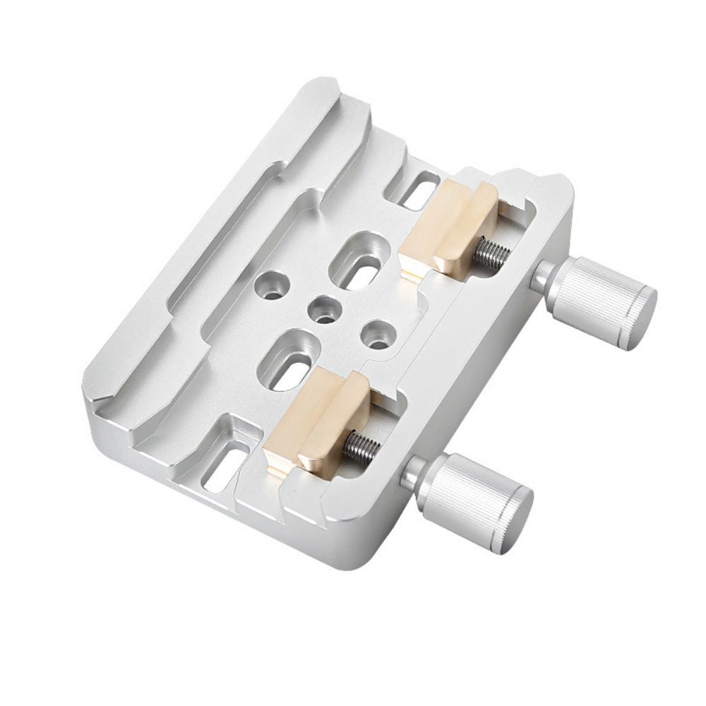 Silver Dovetail Clamp Double Fixed Dovetail with Locking Screws for Telescope