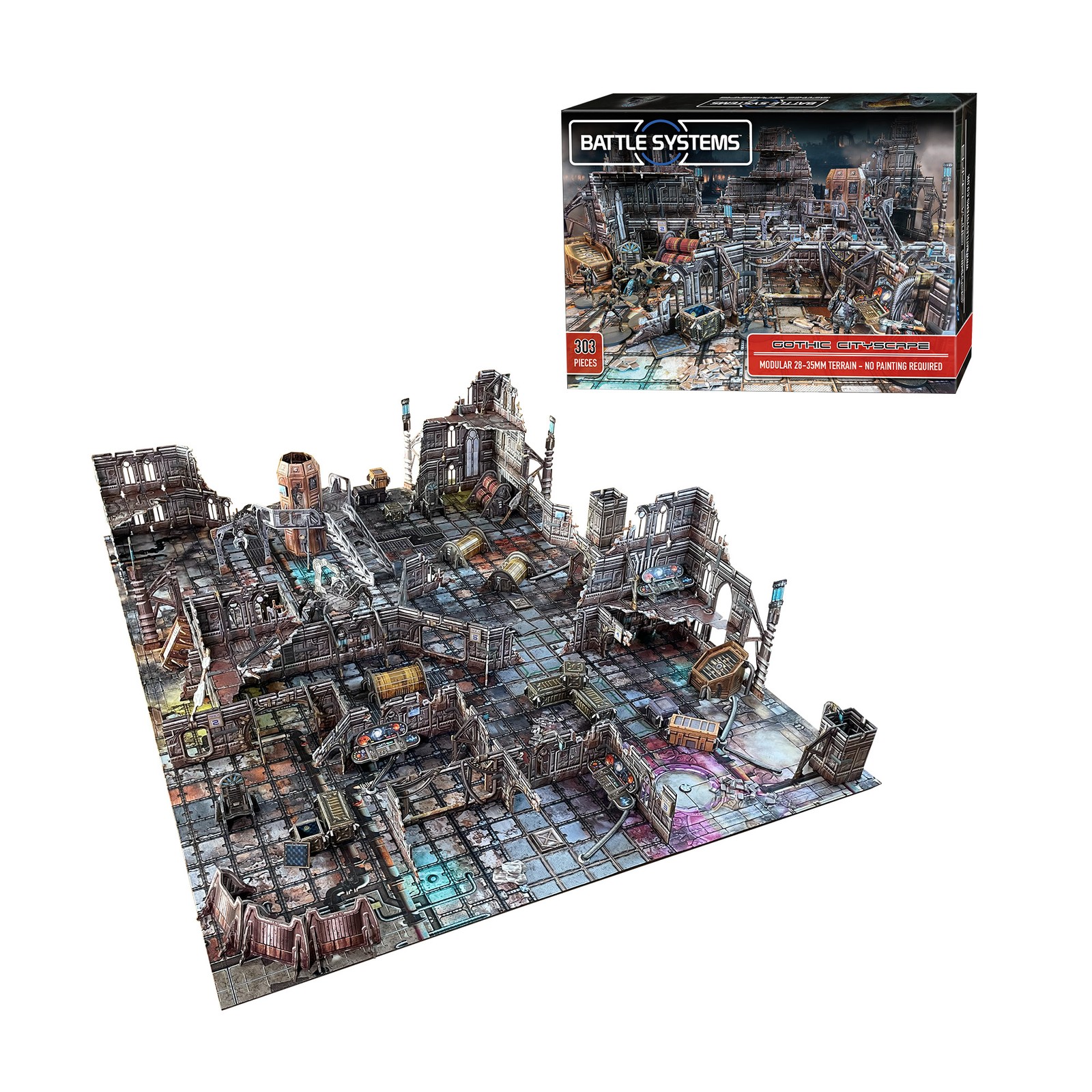 Gothic Cityscape Terrain Set Necromunda Battle Systems 28mm