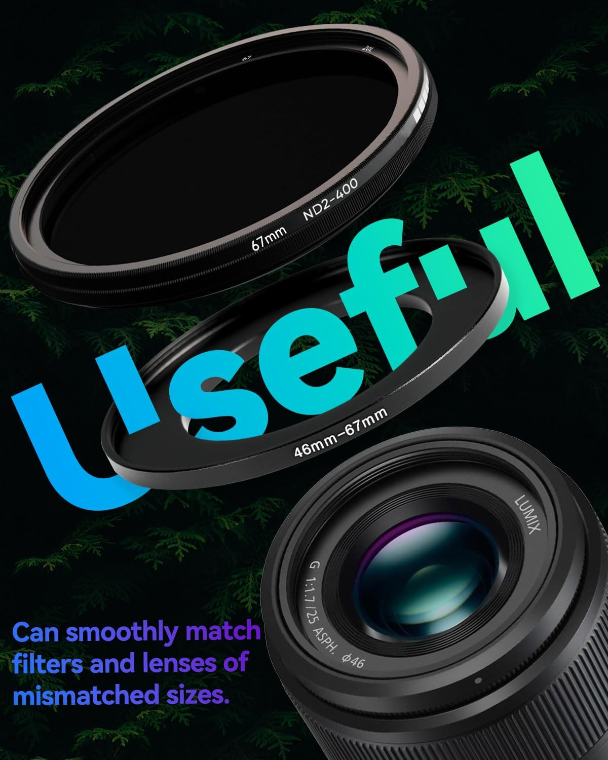 77-95Mm Metal Step-Up/Down Ring Adapter Compatible with Mirrorless Cameras DSLR