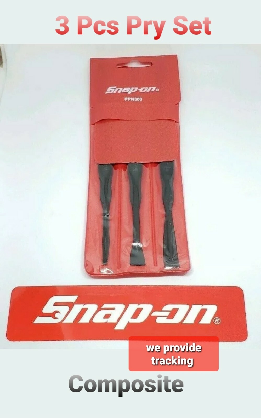 Snap On Tools 3 PC Pry Set. Specialty Composite material NEW!!!!!!!!!!! PPN300