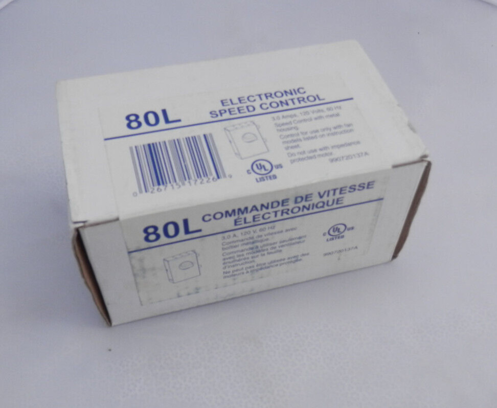 NOS 80L ELECTRONIC SPEED CONTROL 3.0 AMPS 120 VOLTS 60 Hz NEW
