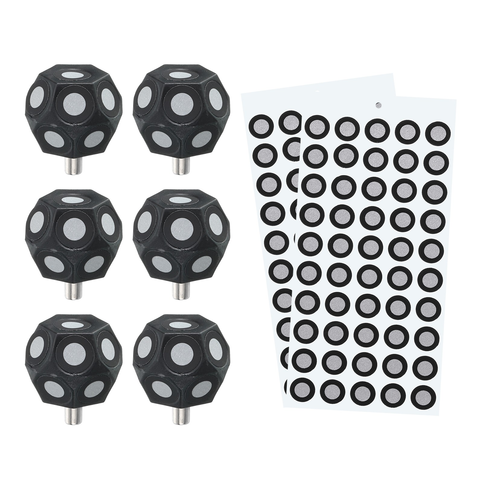 6Pack 3D Magnetic Ball Marker with 100Pack 6x10mm 3D Scanning Markers