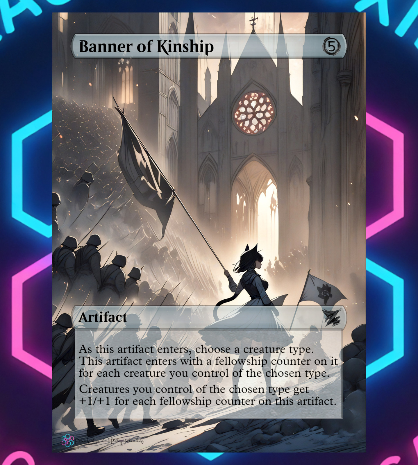 Custom Banner of Kindship MTG Card