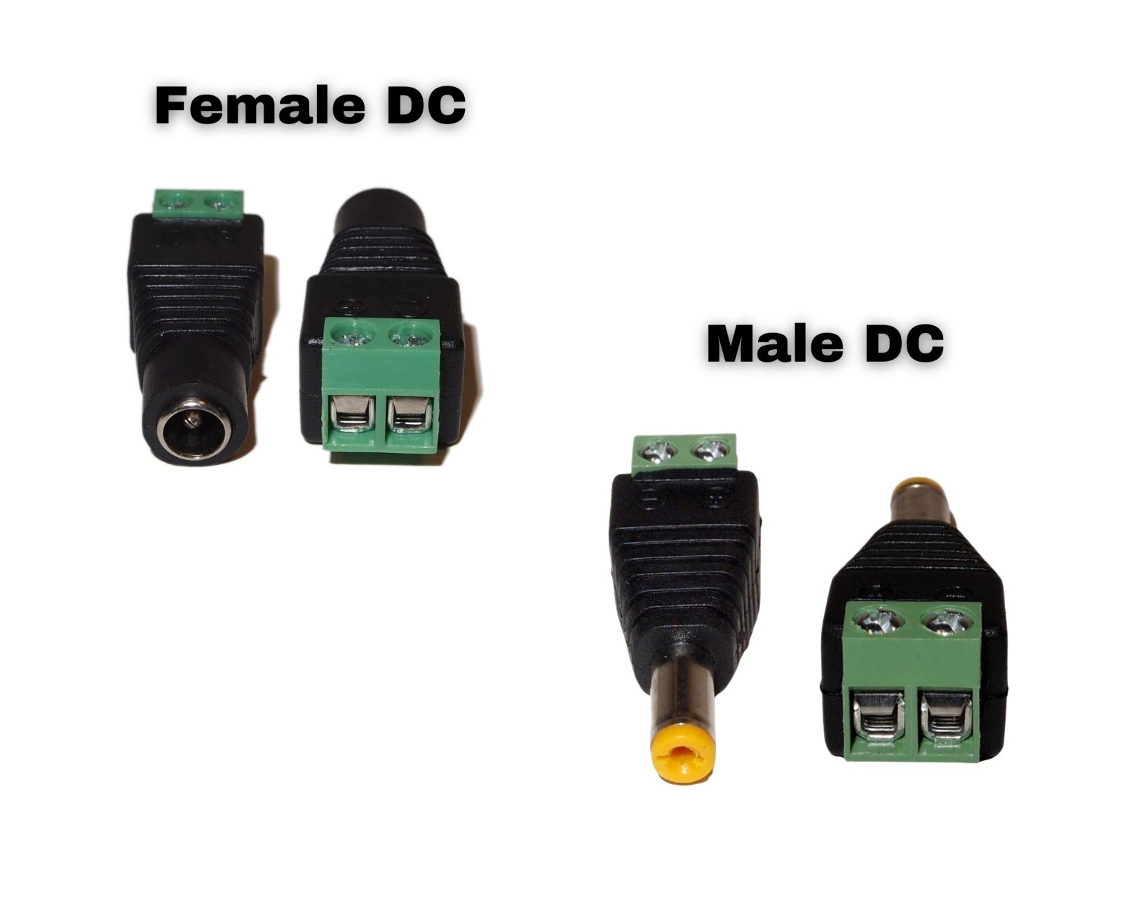 30 pcs DC Male and 30 DC Female Power Connector for CCTV Security Camera system