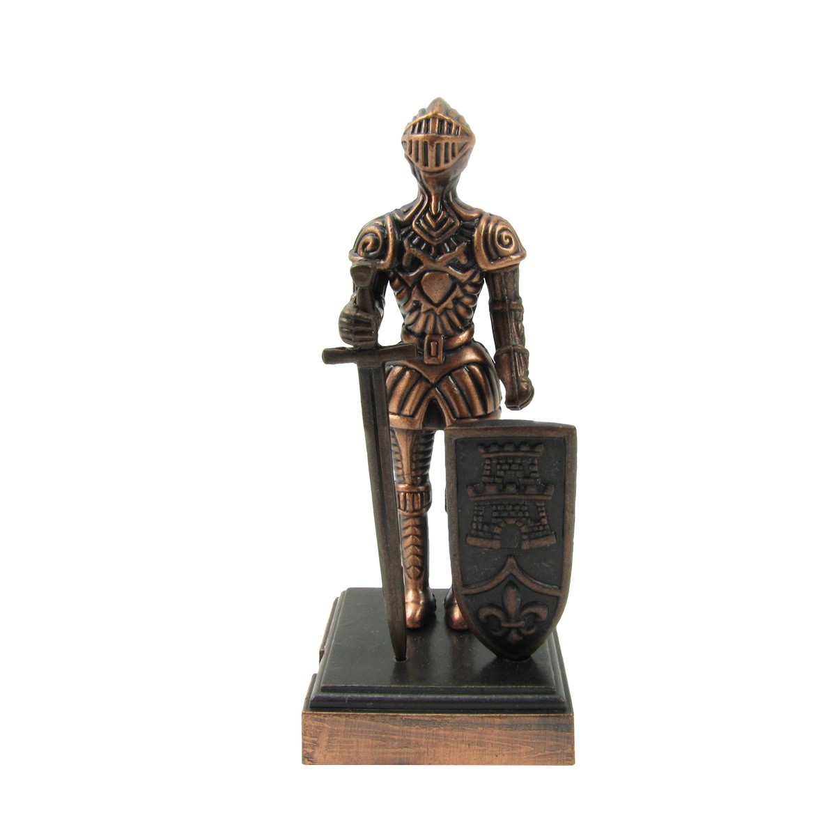 1:16 Miniature Full Body Plate Armor Knight w/Sword Metal Desk Pencil Sharpener
