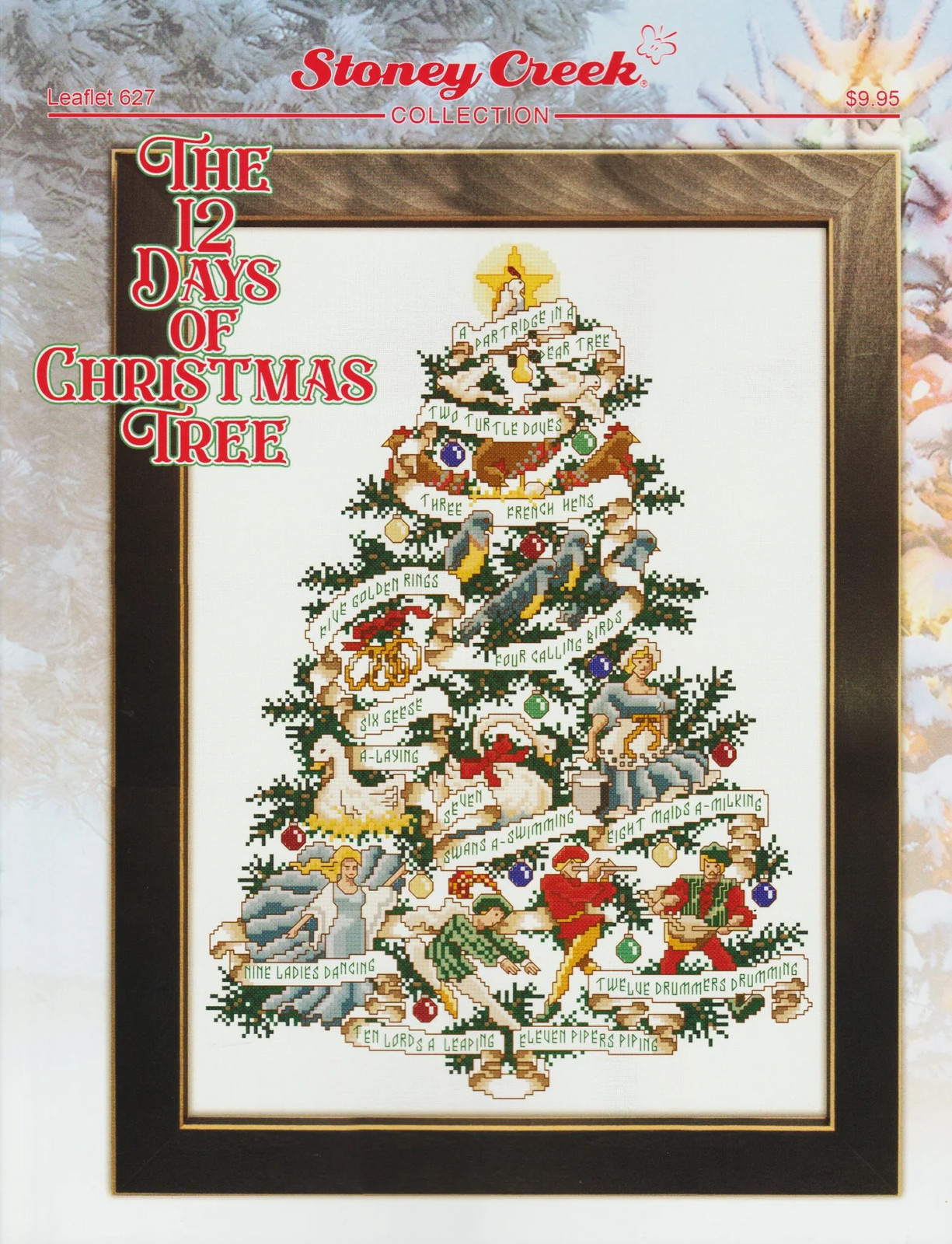 The 12 Days of Christmas Tree LFT627 by Stoney Creek cross stitch pattern