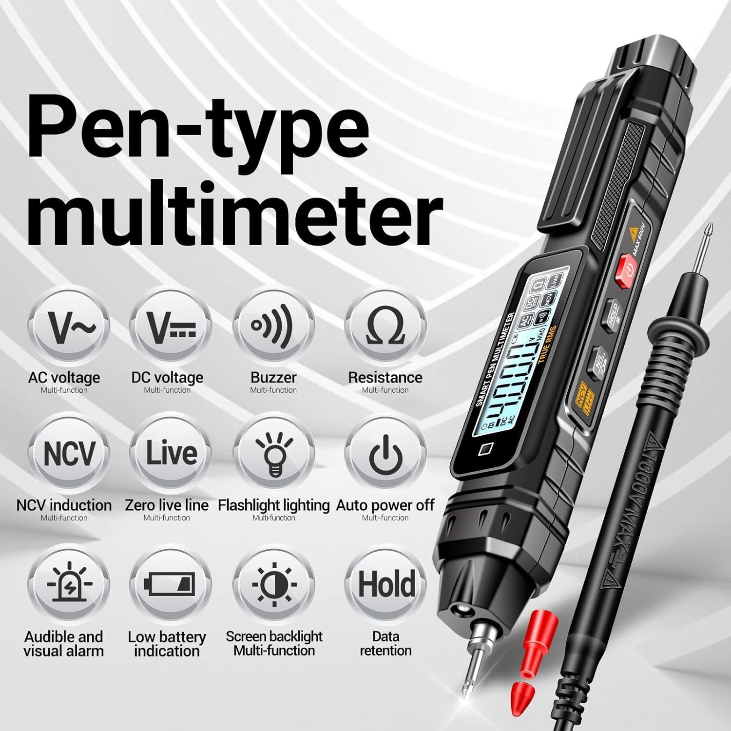 ANENG True RMS Digital Multimeter Auto Range 4000 Counts AC DC Voltage Tester