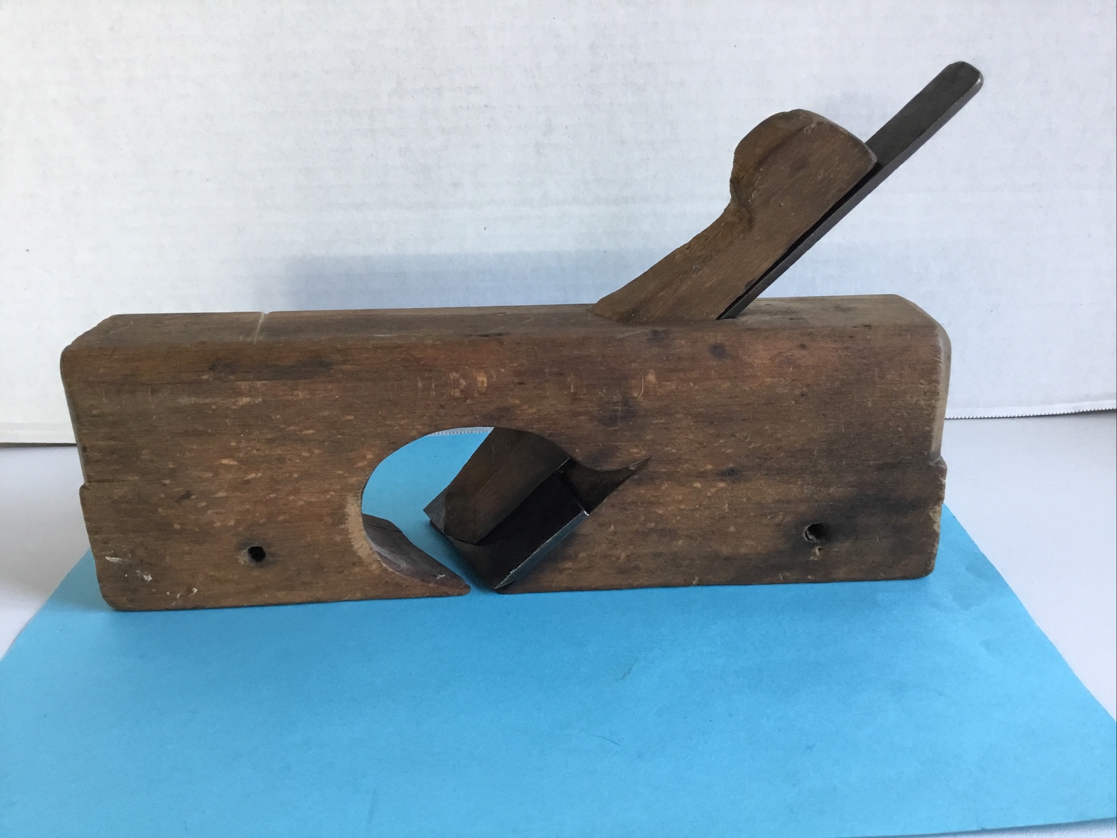 Antique WOOD MOLDING PLANE Carpenter Wood working Vintage Tool w/ Cutter
