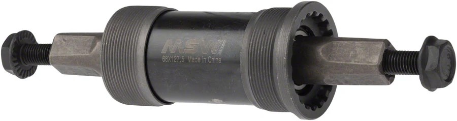 MSW ST100 Bottom Bracket - English 68 x 127.5mm Square Taper JIS Black
