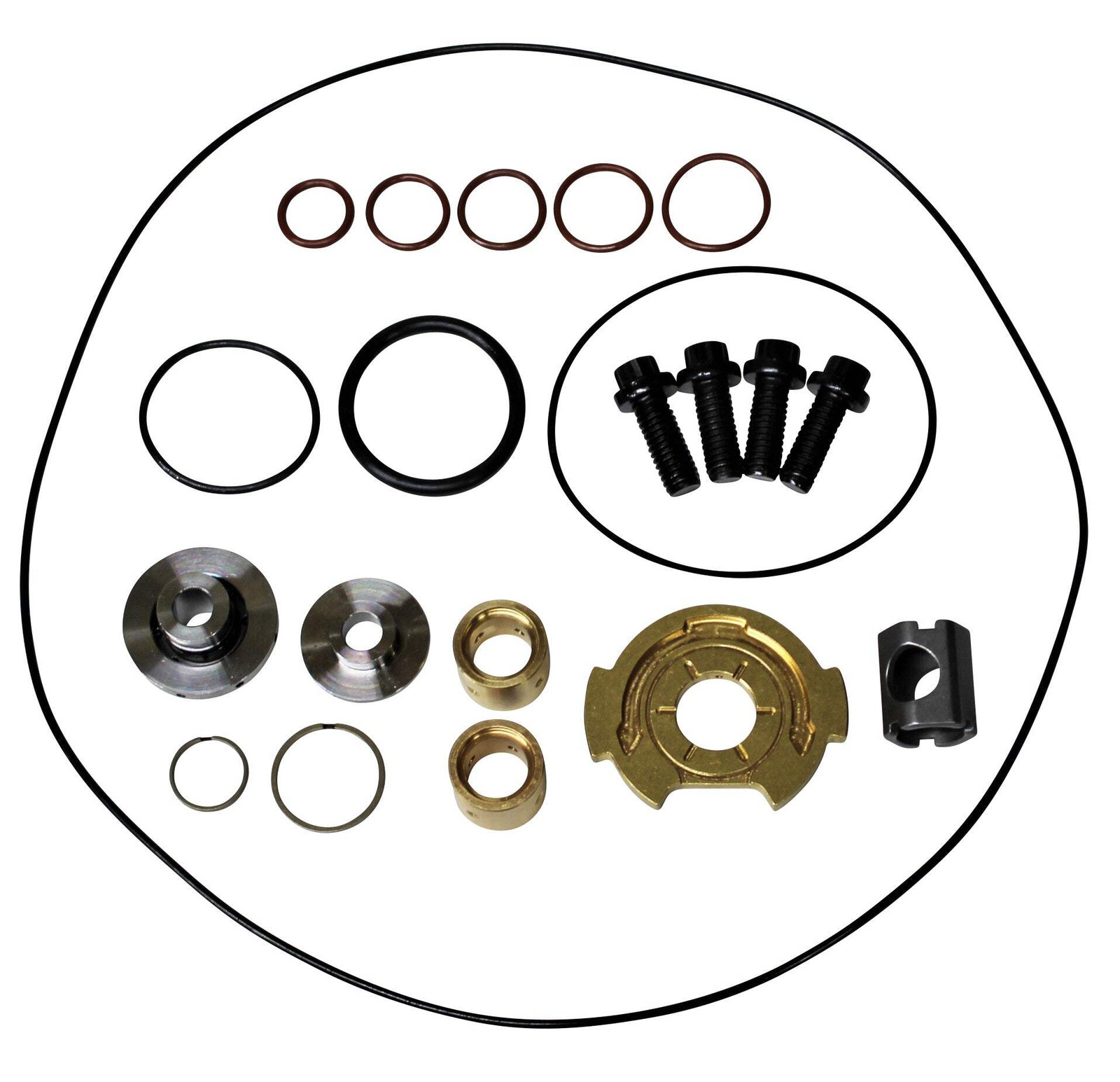 Turbo Rebuild Kit with 360° Thrust Bearing for 2003-2010 6.0l Ford Powerstroke