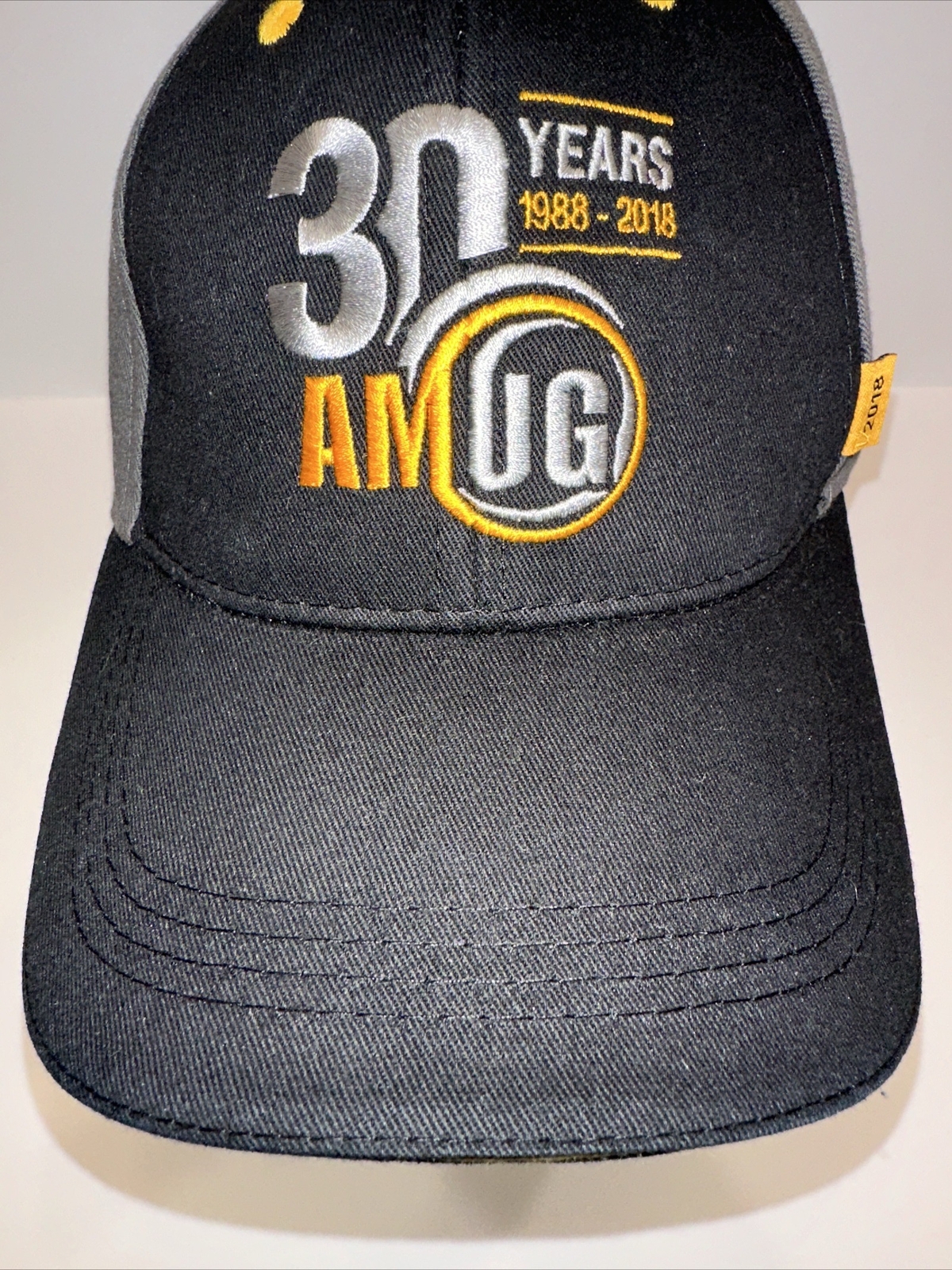 AMUG Black Gold Gray Hat Cap Additive Manufacturing Users Group 30 Year Pristine