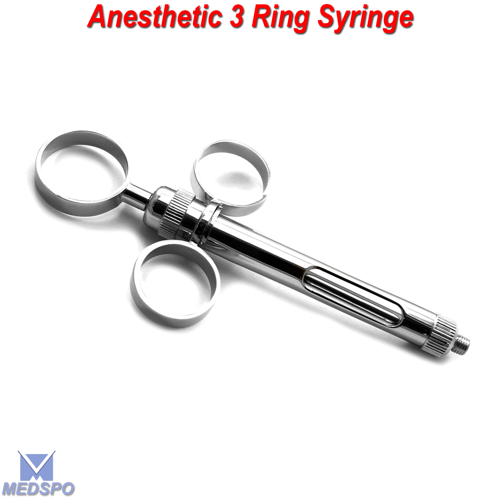 Surgical Three Ring Cartridge Syringe Dental Anaesthetic Aspirating Syringe New