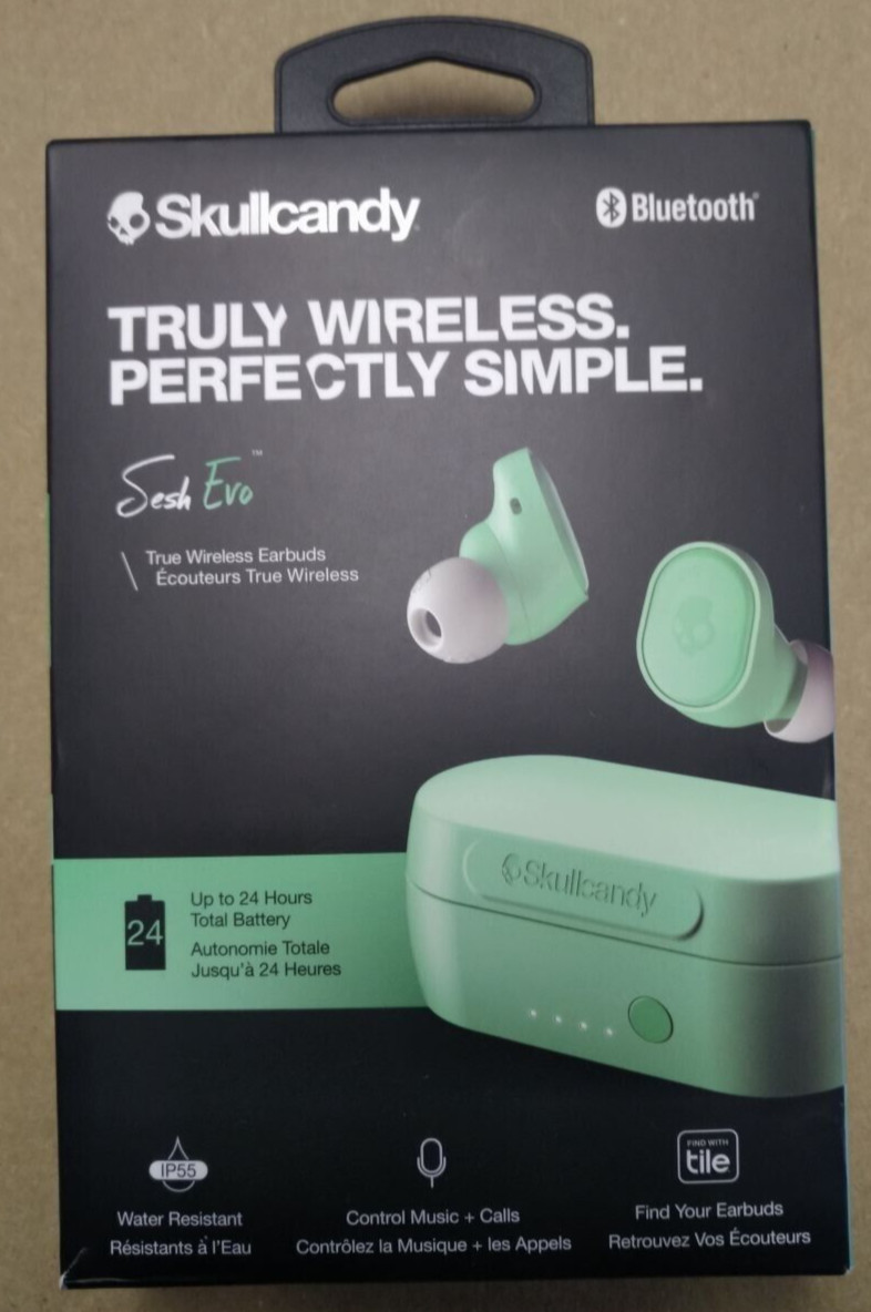 Skullcandy Sesh Evo True Wireless Bluetooth Headphones - Mint