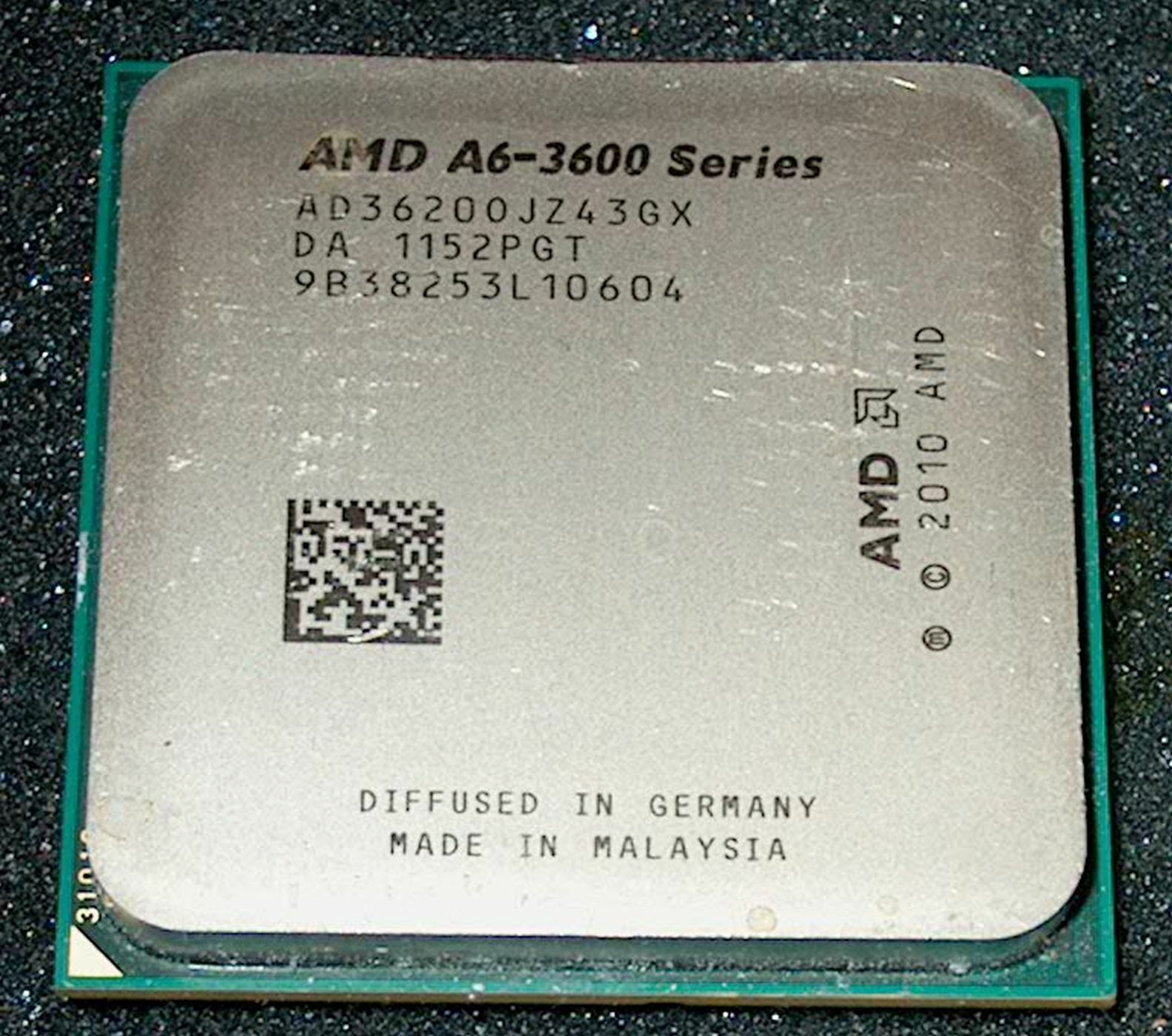 AMD A6-3620 2.2 GHZ QUAD CORE PROCESSOR, AD3620OJZ43GX, SOCKET FM1, US SELLER