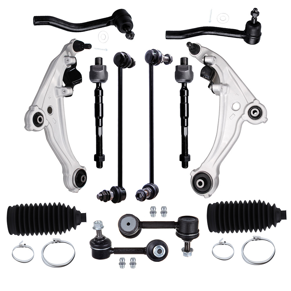 For Nissan Altima 2007-2013 Front Lower Control Arm Ball Joints Tie Rod Sway Bar