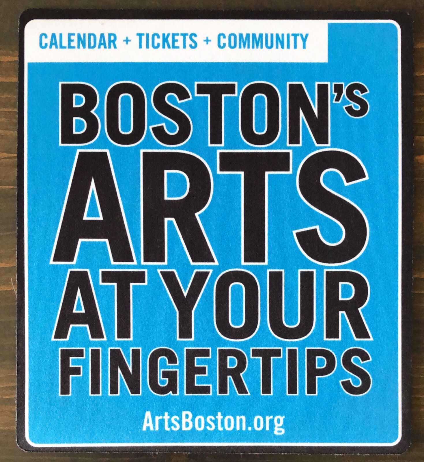 Vintage Arts Boston Mouse Pad - Blue 7 1/4" x 8 1/4"