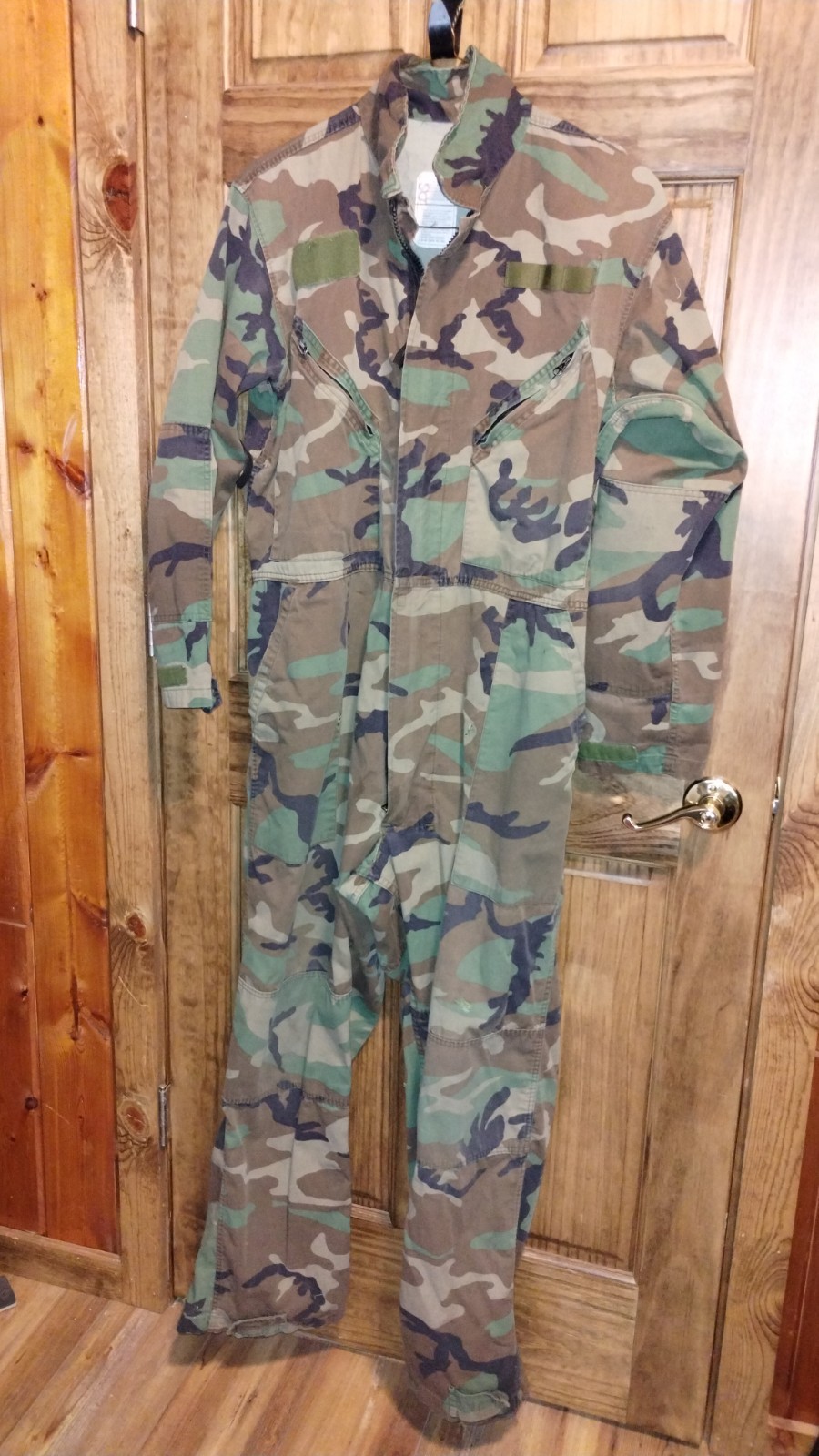 Used Woodland BDU M81 Mechanic Overalls, Mechanic Coveralls, LARGE