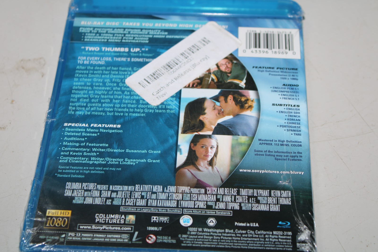 Catch and Release [Blu-ray] New Sealed