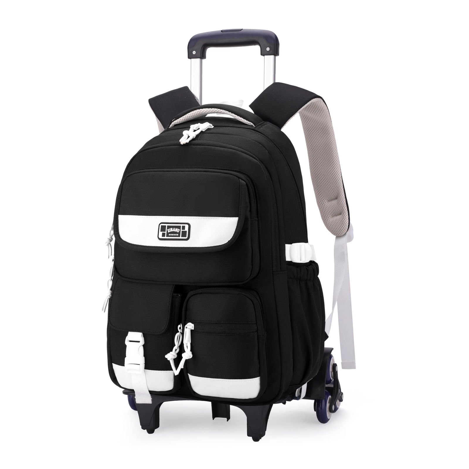 MITOWERMI Rolling Backpack for Girls Boys Backpack with Wheels, Kids Roller T...