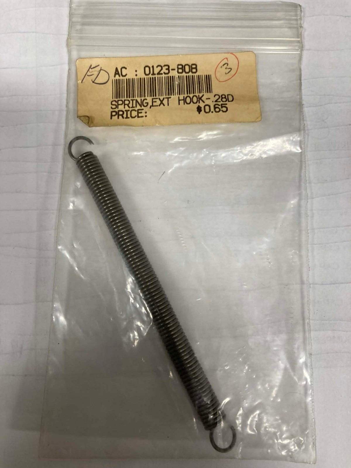 Arctic Cat 0123-808 Retainer Spring New OEM