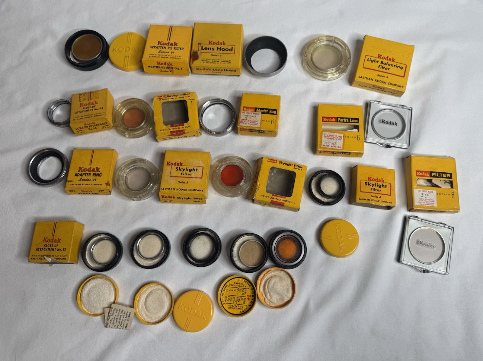 Lot of 17 Kodak Rings, Filters and Miscellaneous Accessories