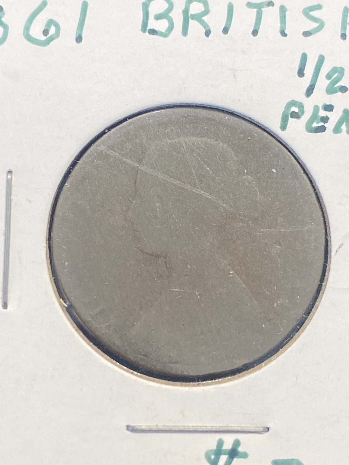 STORAGE UNIT FIND 1861 British 1/2 Half Penny