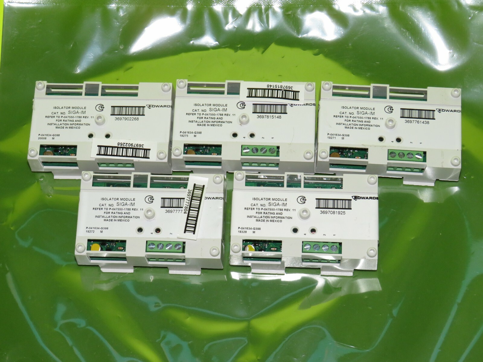 LOT OF 5 EST EDWARDS SIGA-IM ISOLATOR MODULE LARGE QUANTITY