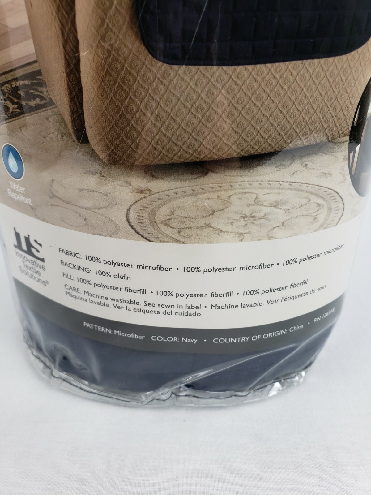 Innovative Textile Solutions Microfiber Furniture Protector Recliner Navy New