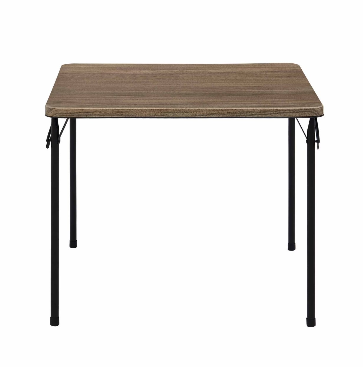 Mainstays 34" Fixed Table Top Folding Legs Card Table, Rustic Oak