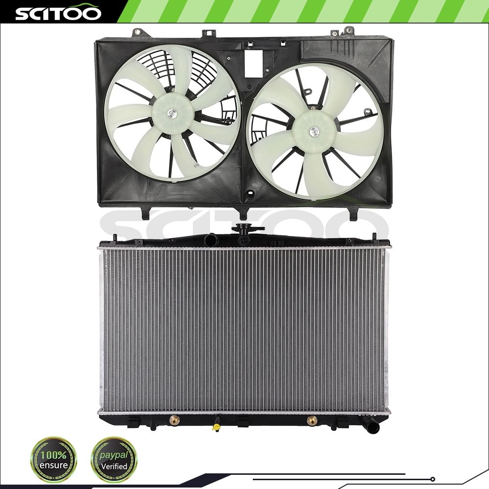Car Radiator and Cooling Fan Kit Fit For 2011 2012 2013 2014-2016 Toyota Sienna