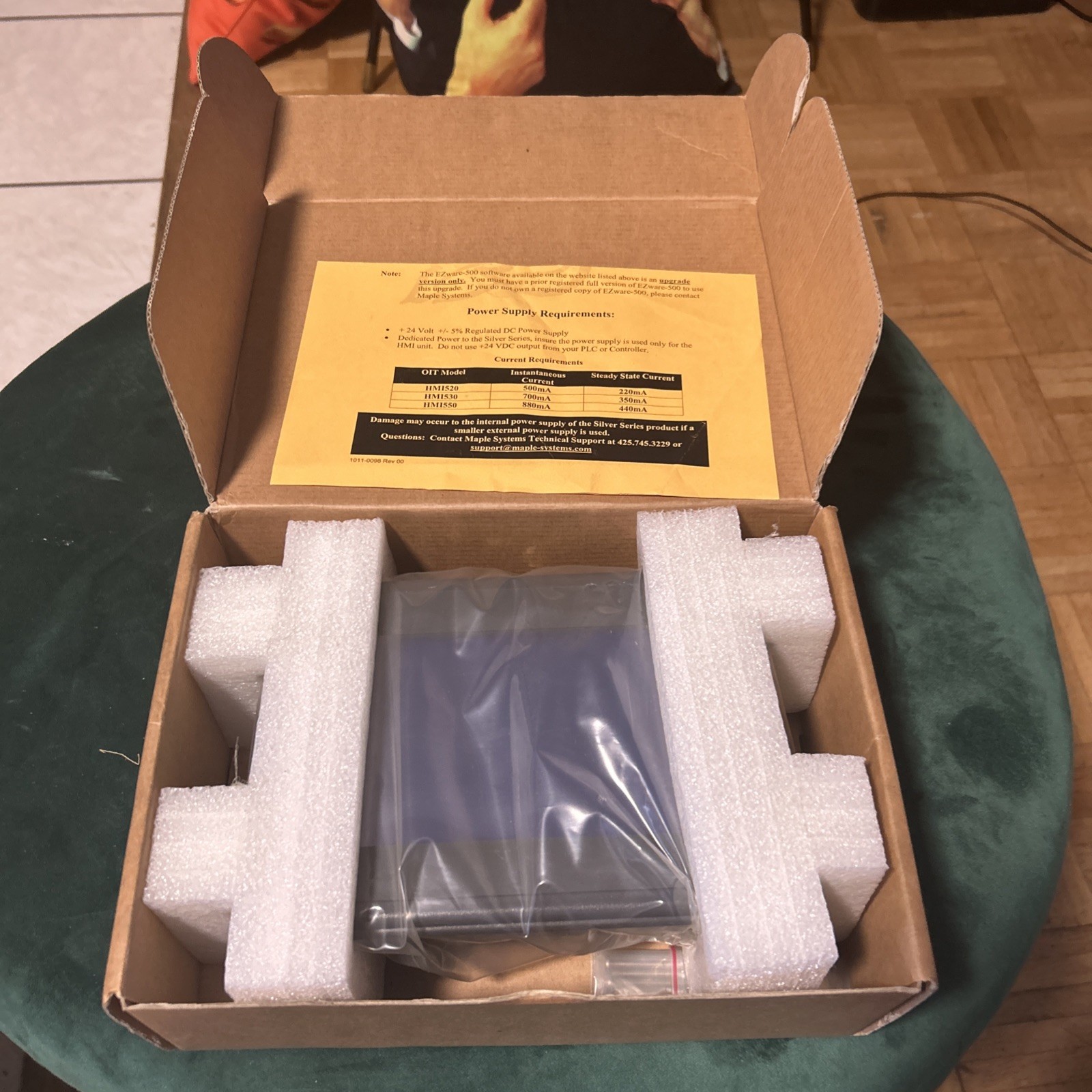 Maple Systems HMI 520M-005 Alpha Checkweigher All-Fill Touchscreen Terminal